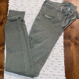 Green American Eagle Jegging